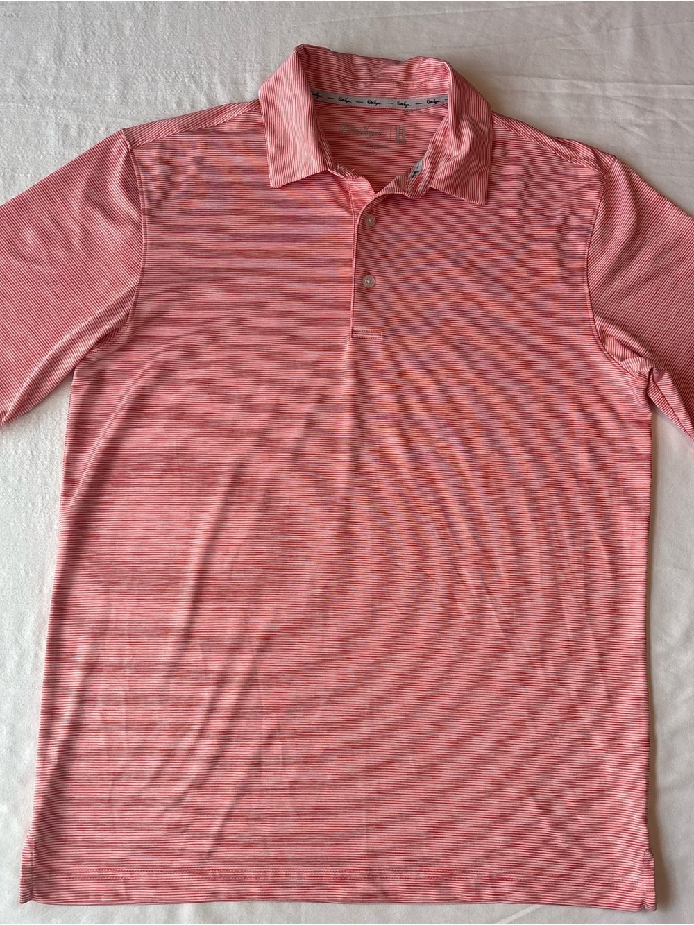 Walter Hagen Performance Polo Shirt in an Stripped Pattern